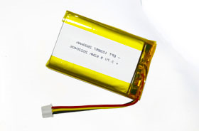 3.7V 10385 2600mAh 颈部按摩仪聚合物锂电池